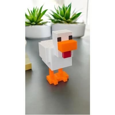 Blok Ve Pixel Temalı Tavuk Oyun Figürü 6 Cm