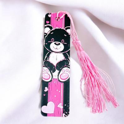Teddy Bear Sevimli Ayıcık Renkli Püsküllü Kitap Ayraç - Bookmark - Kitaplarınıza Şıklık Katın!