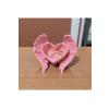 Pembe Melek Kanatlı Kalp Takı Standı