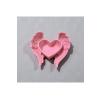 Pembe Melek Kanatlı Kalp Takı Standı